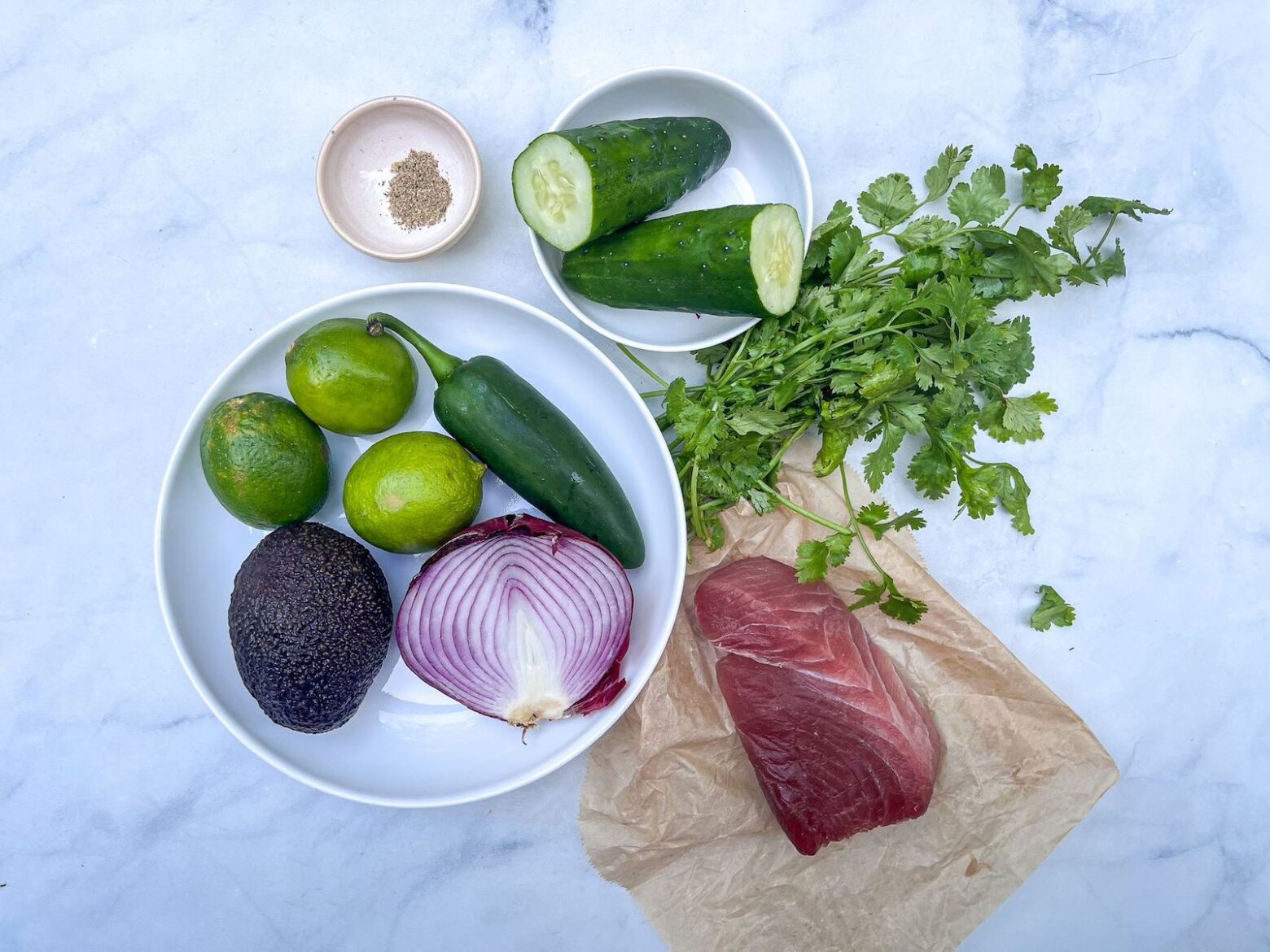 ginger tuna ceviche ingredients
