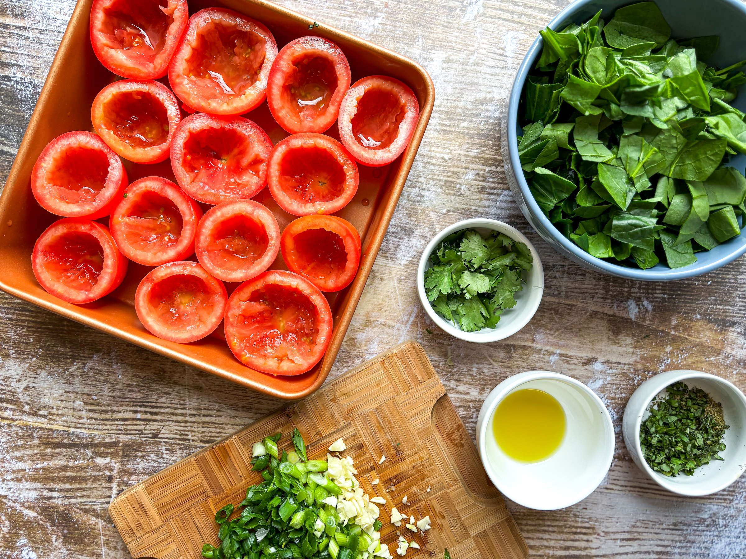 Stuffed Tomatoes preparation