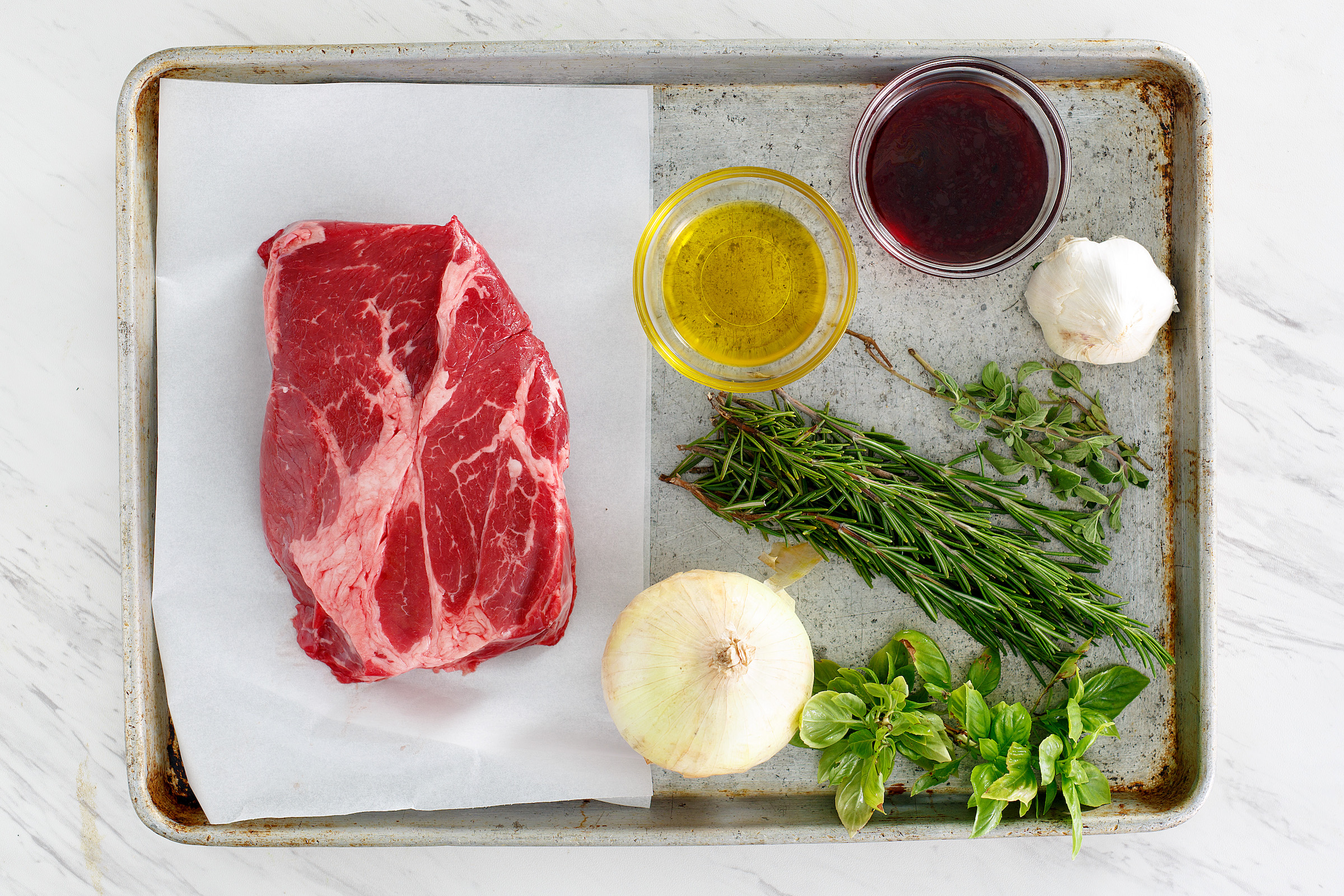 Slow Cooker Beef Roast with Red Wine ingredients