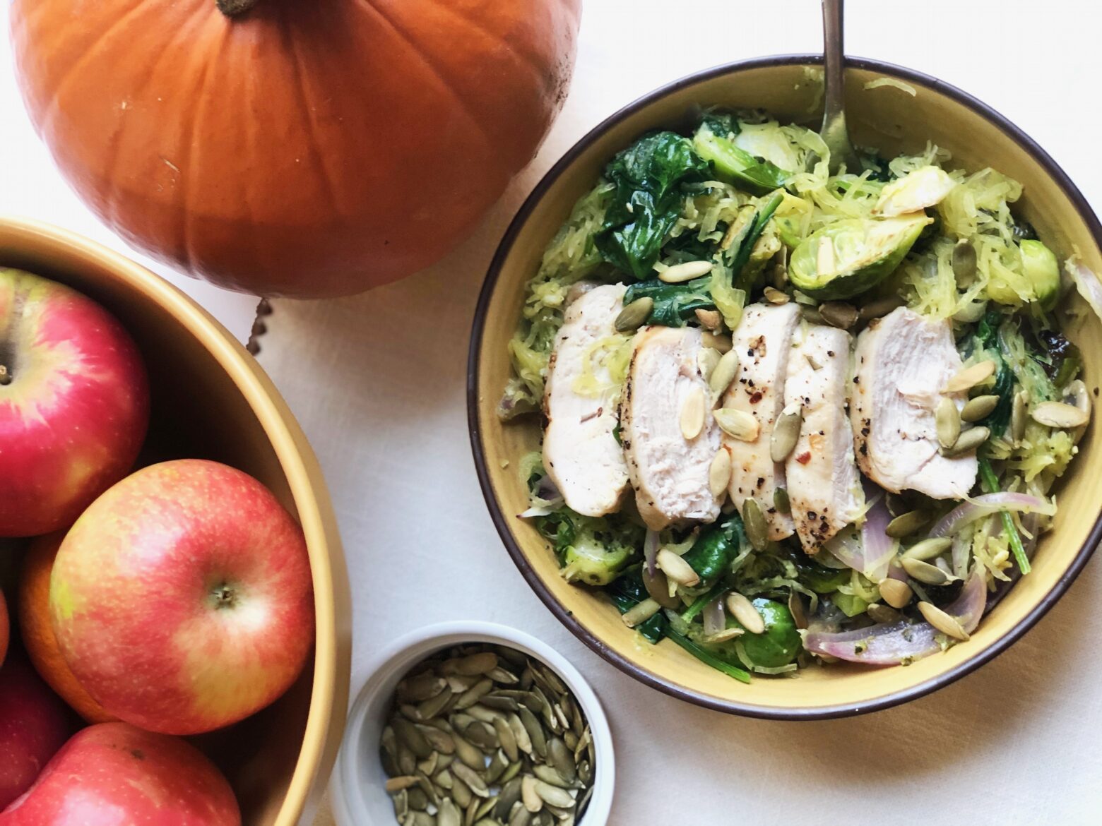 Spaghetti Squash Bowl plated.
