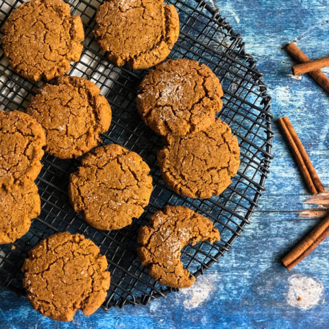 PaleoFLEX New England Gingerbread Cookies finished and plated