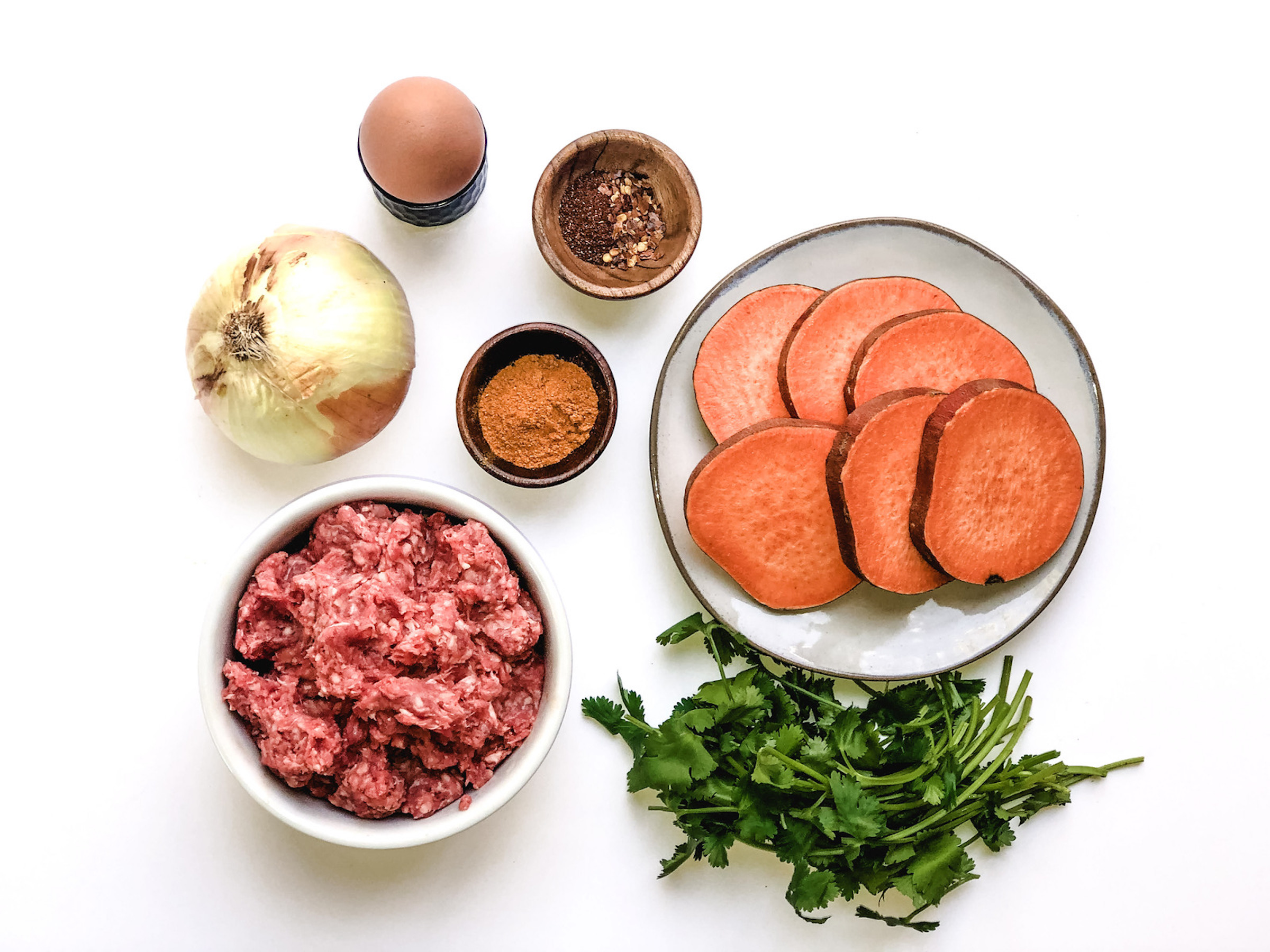 Curry Cilantro Burgers ingredients