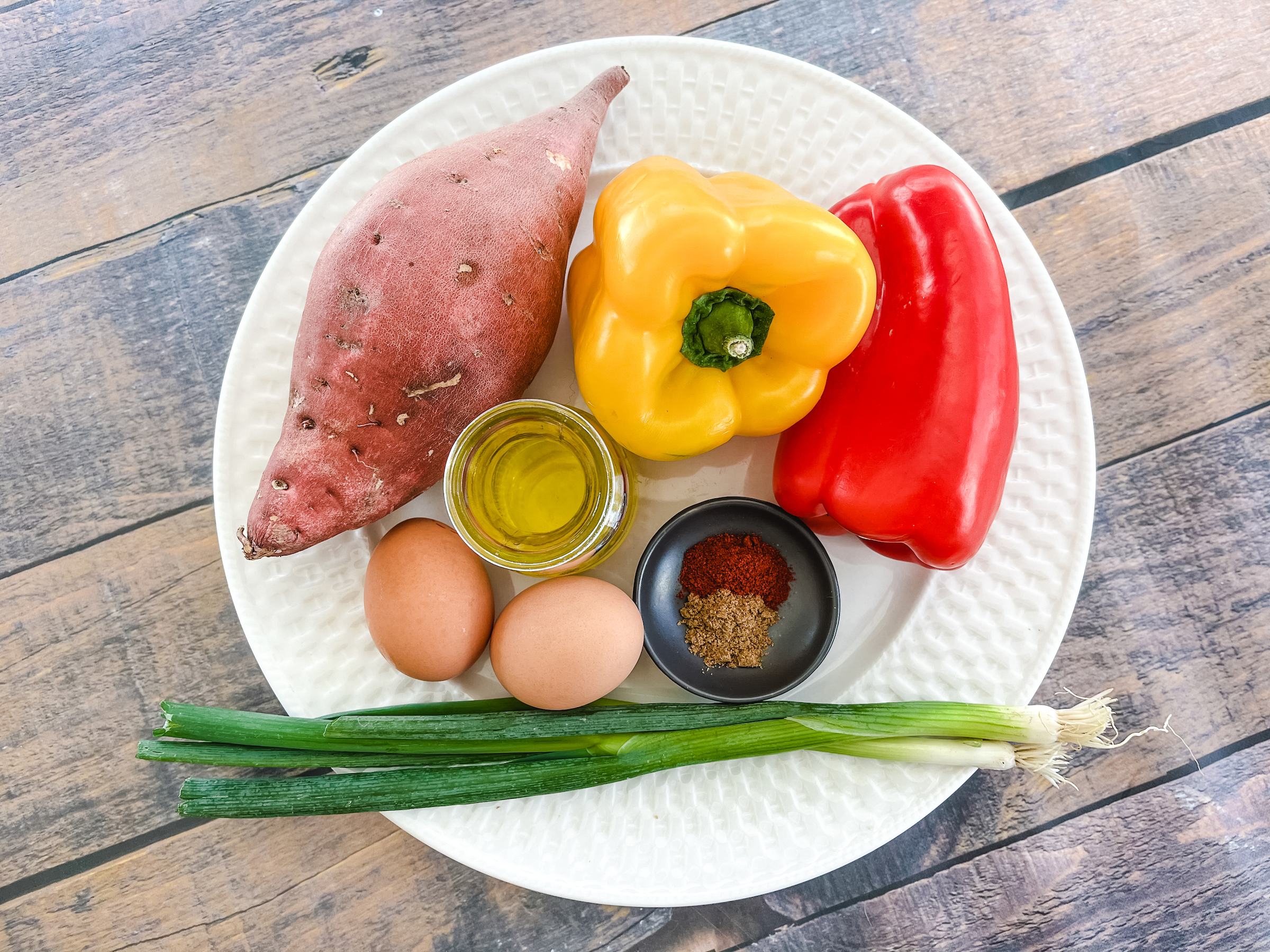 Sweet Potato Breakfast Boats ingredients