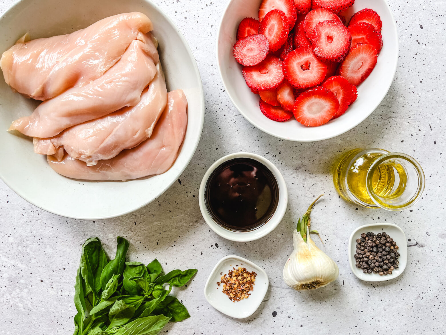 Strawberry Basil Chicken ingredients