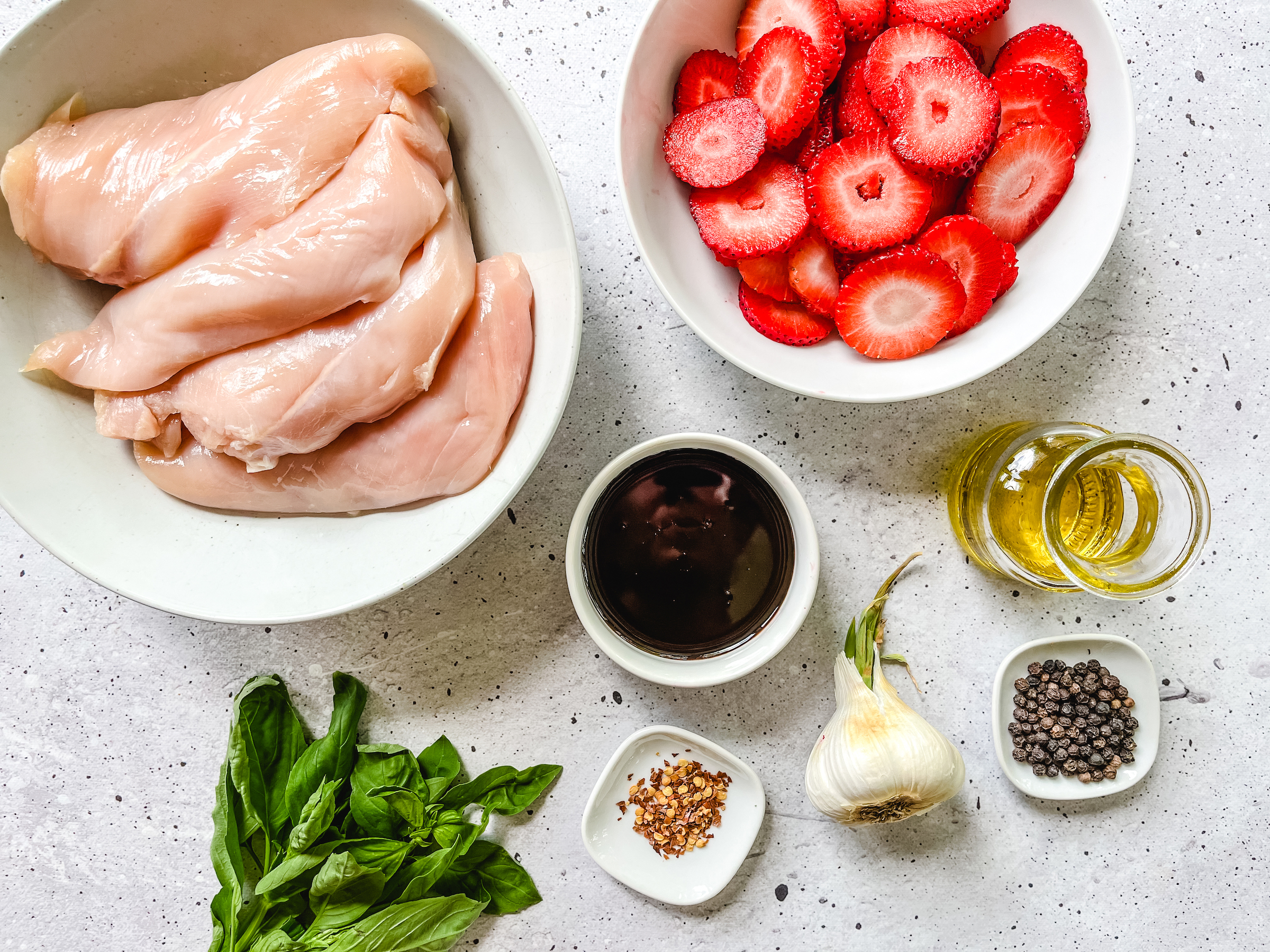 Strawberry Basil Chicken ingredients