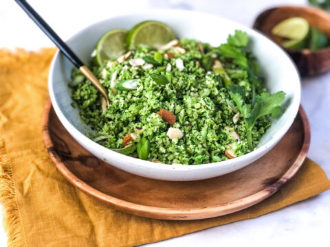 Finished Cilantro Lime Broccoli Rice