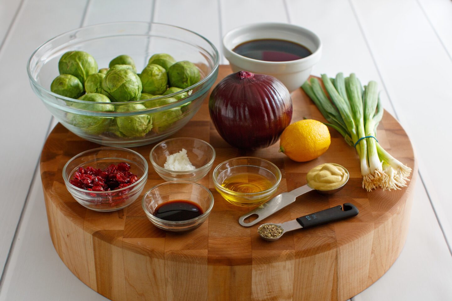 Brussels sprouts salad ingredients