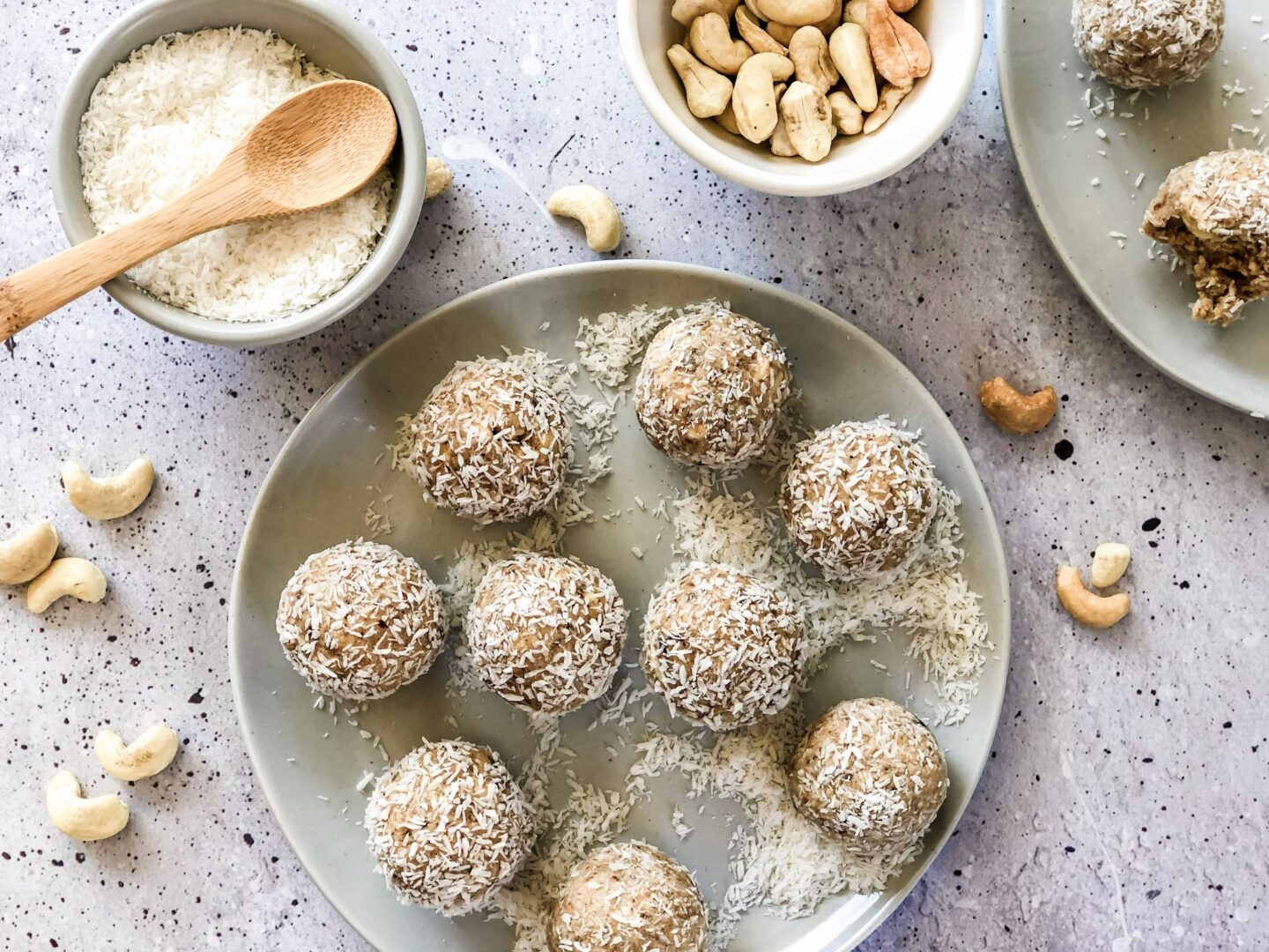 Cashew-Butter-Coconut-Bites-birdseye view