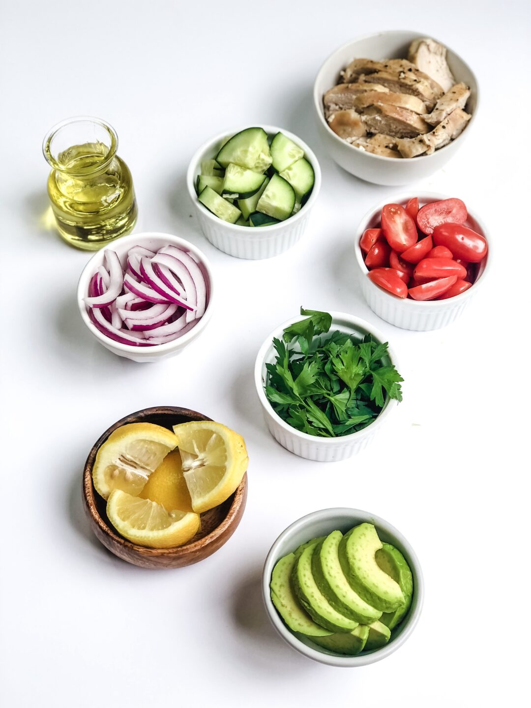 Chicken-Cucumber-Salad-ingredients