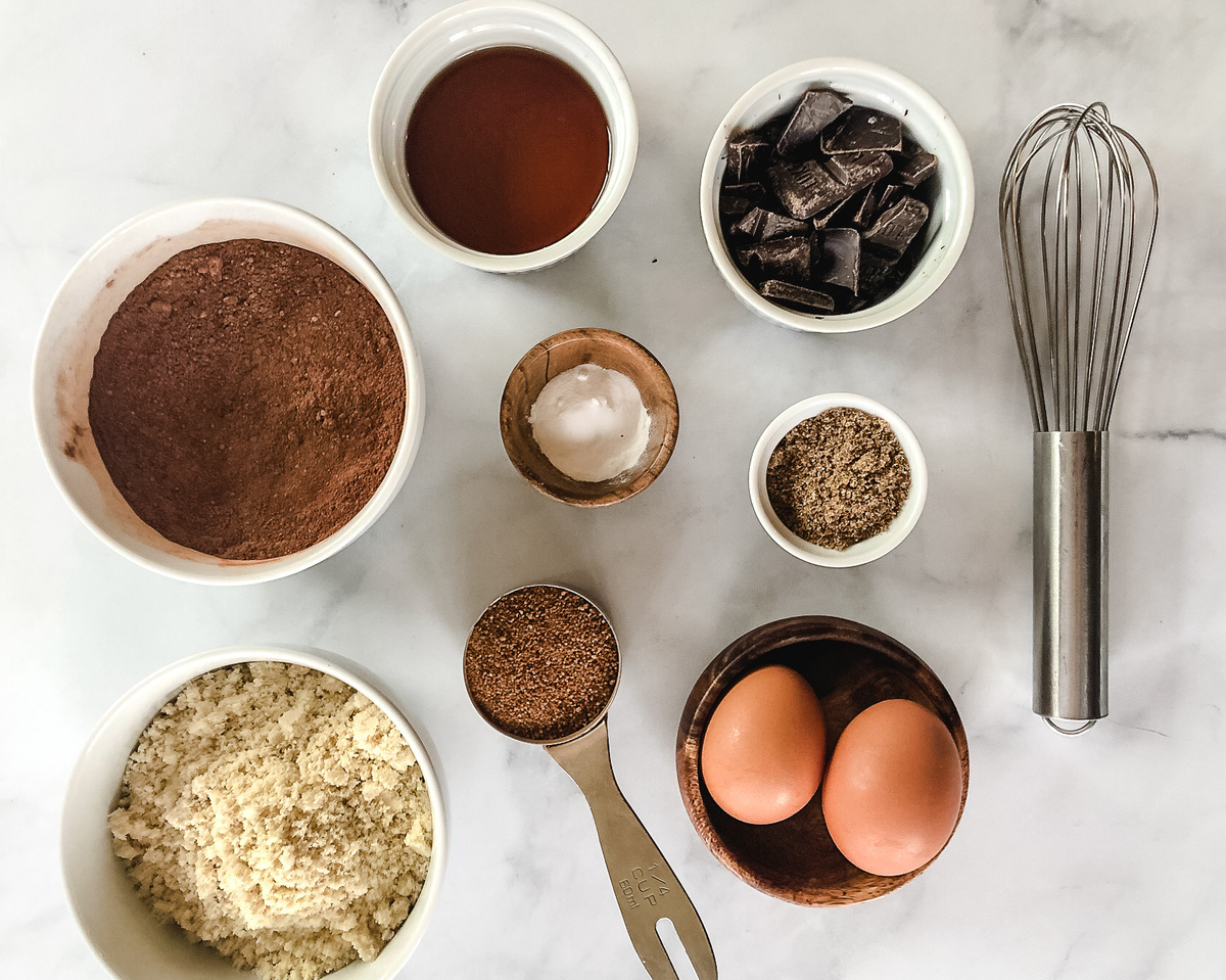 Ingredients for hot cocoa cookies