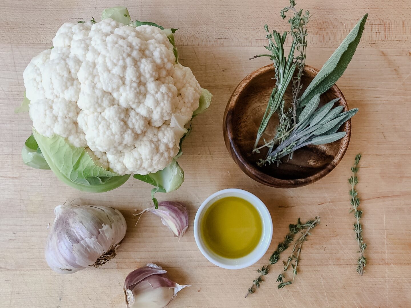 mashed cauliflower ingredients