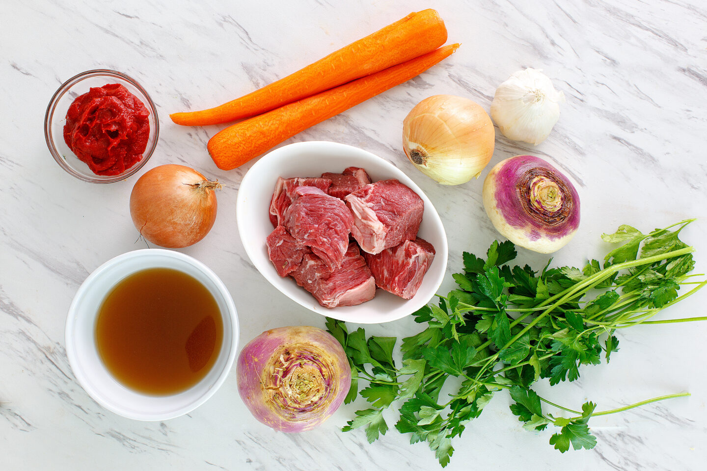 Ingredients for Paleo Irish Stew.