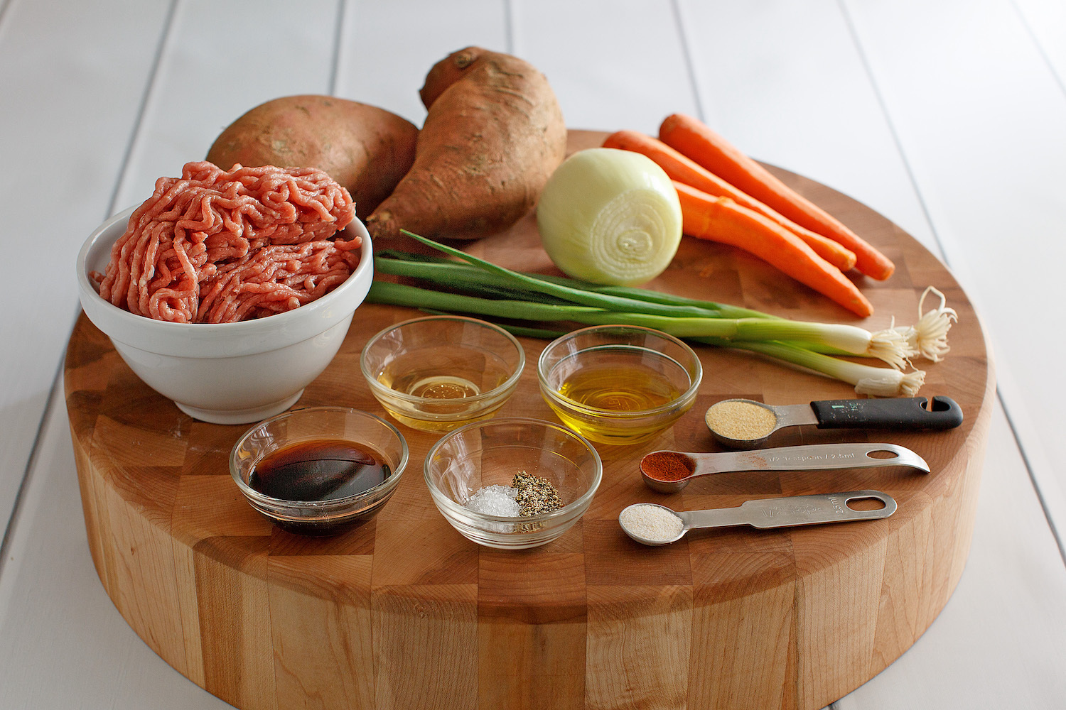 Ingredients for sheet pan pork