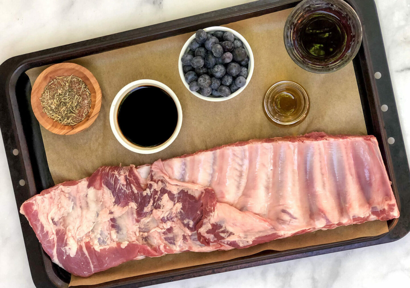 Ingredients for St. Louis-style ribs