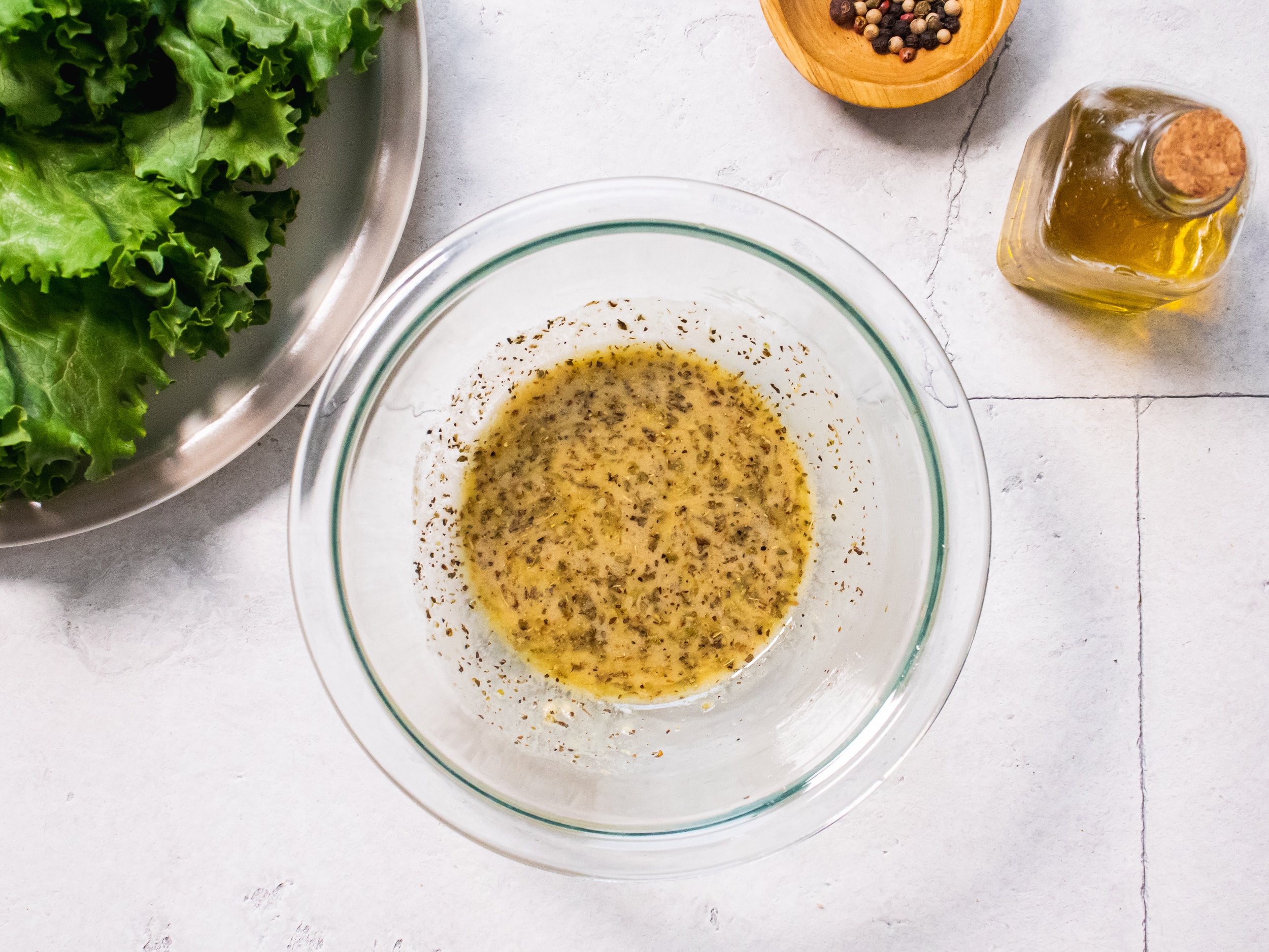 Dressing for Tuna Salad Lettuce Wraps in a bowl