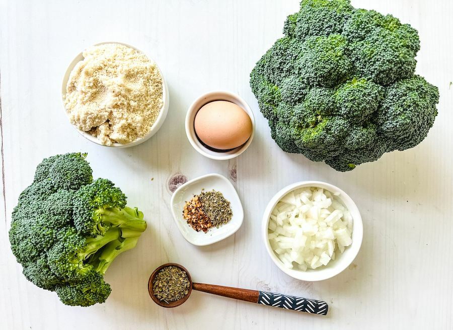 Ingredients for broccoli tots