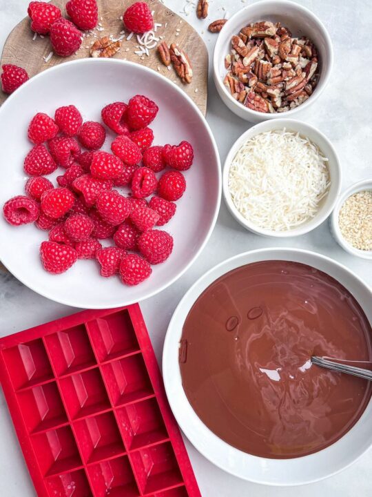 Choco Rasp PaleoFLEX™ Chocolate-Dipped Raspberry Cubes - The Paleo Diet®