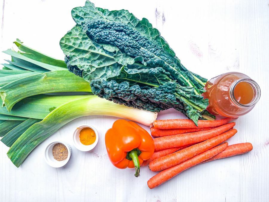 Ingredients for Golden Glow Soup