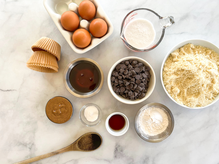 Paleo-Inspired Cupcakes with Chocolate Ganache Ingredients