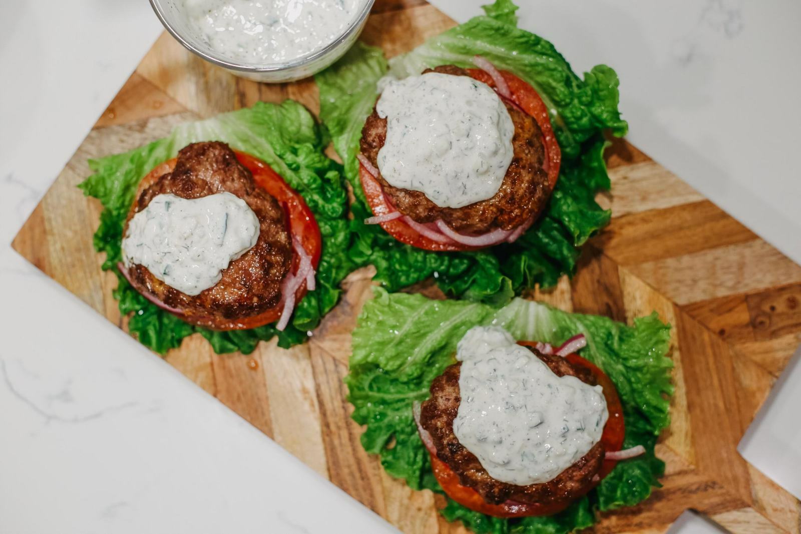 Lamb Tzatziki Lettuce Burger The Paleo Diet®