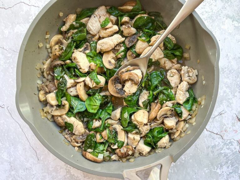 One-Skillet Chicken with Spinach & Mushroom - The Paleo Diet®