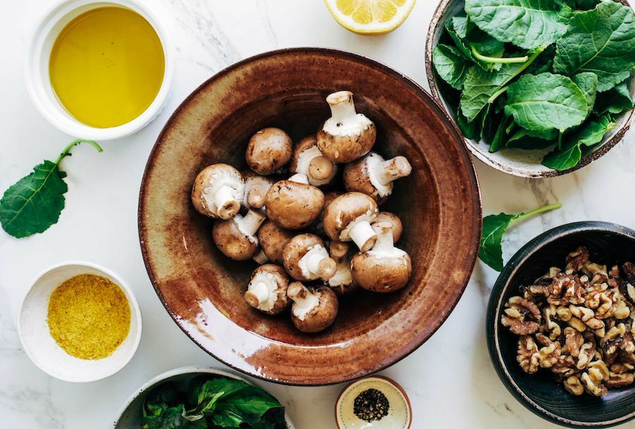 pesto-stuffed-mushrooms-ingredients