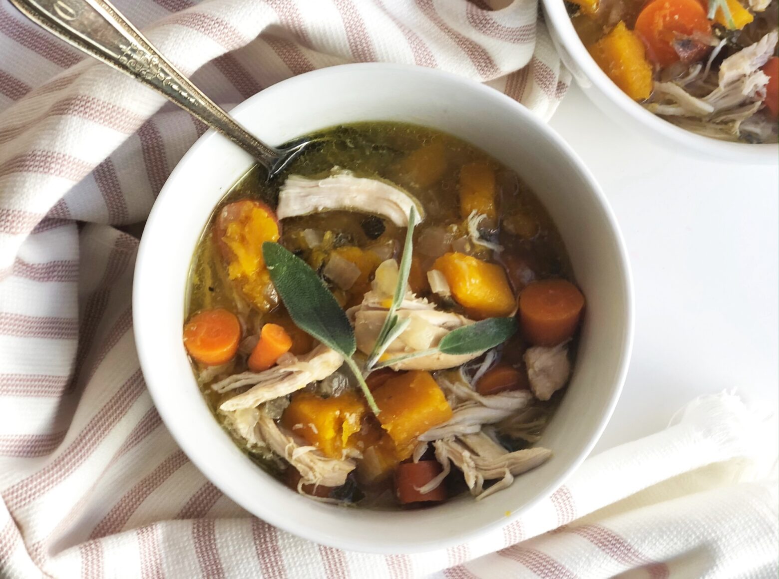 Butternut chicken soup