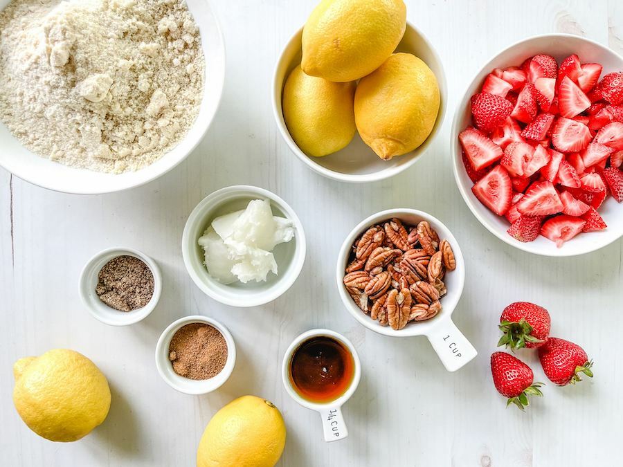 strawberry-lemon-bars-ingredients