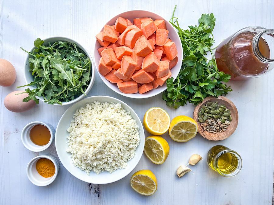 tumeric-sweet-potato-bowl-ingredients