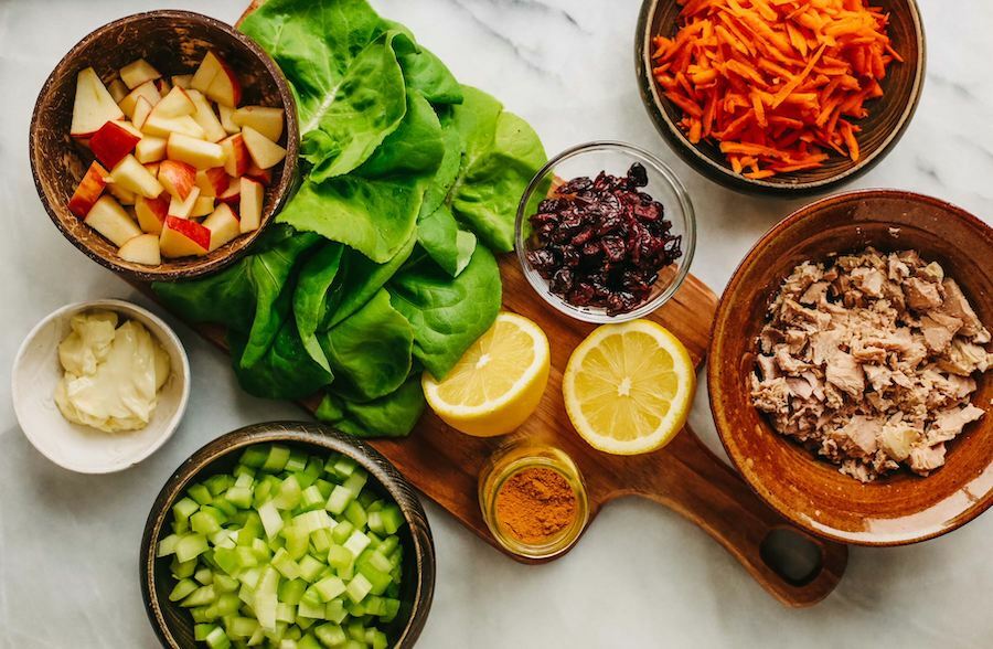 curried-tuna-lettuce-wraps ingredients