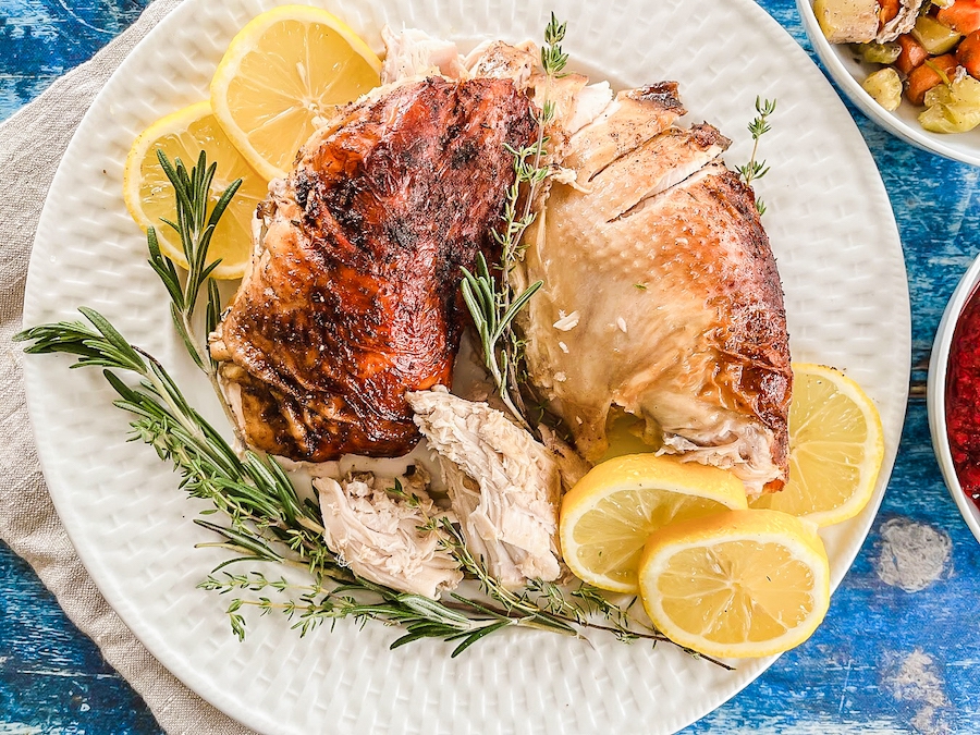 Simple Roast Turkey in a Dutch Oven