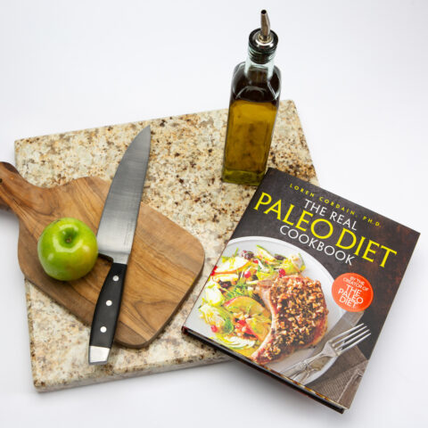 Image of the Real Paleo Diet Cookbook with food