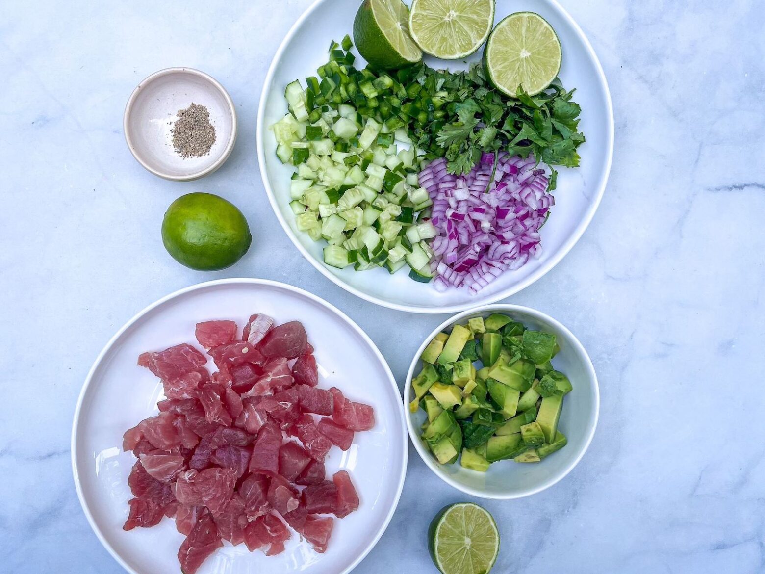 ginger-tuna-ceviche-chopped-ingredients