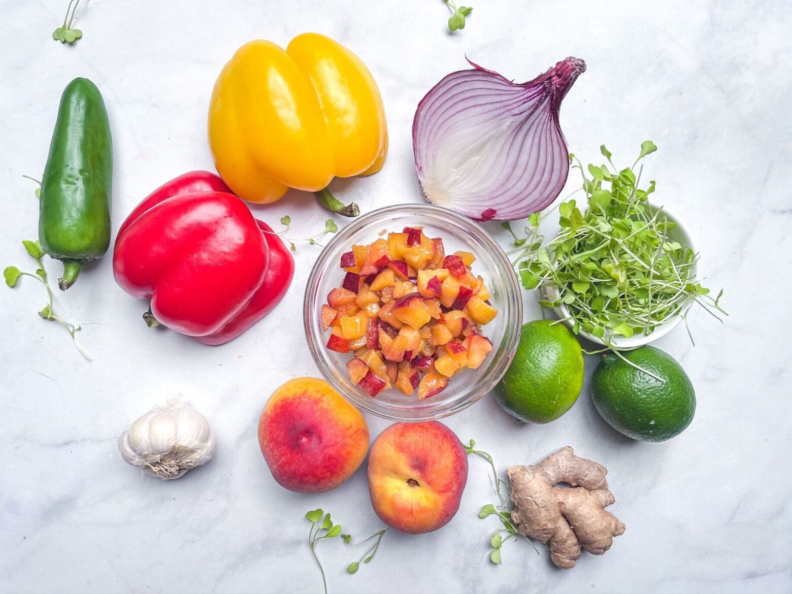 peach salsa ingredients