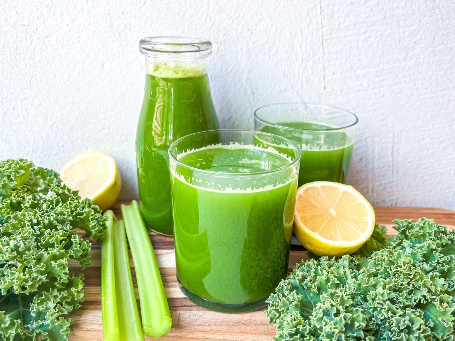 Our Green Juice recipe features cucumber, leafy greens, apple, and lemon for a hydrating, refreshing drink.