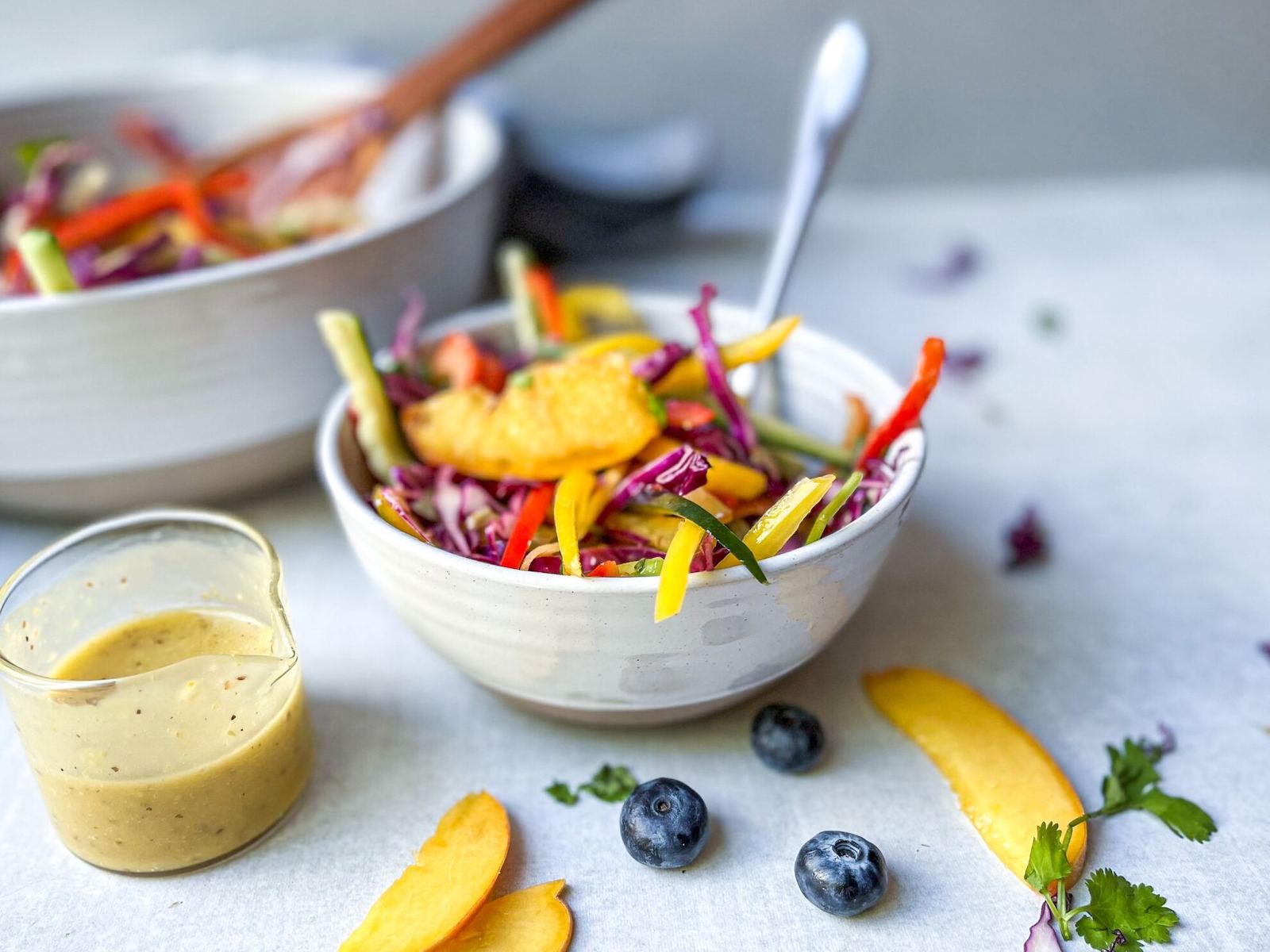 Peach Power Bowl ready to serve