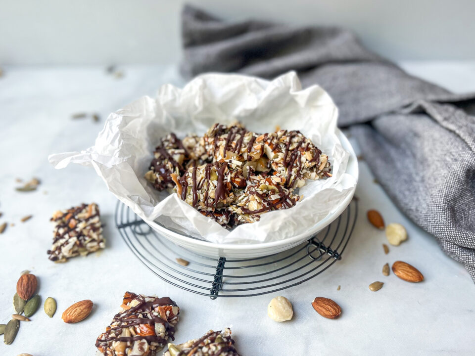 Paleo Nut Bar finished in a basket