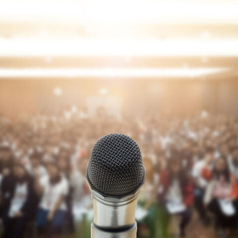 Microphone on Stage