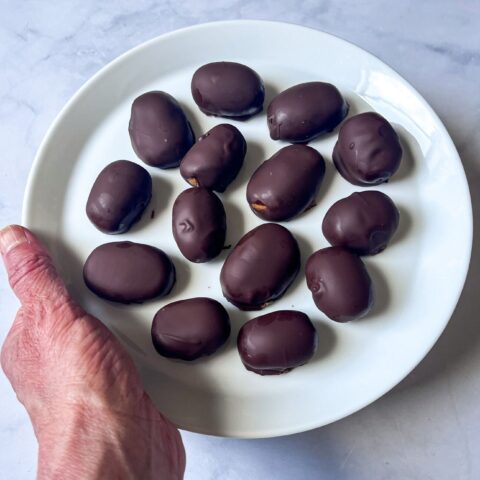 chocolate nut butter eggs finished