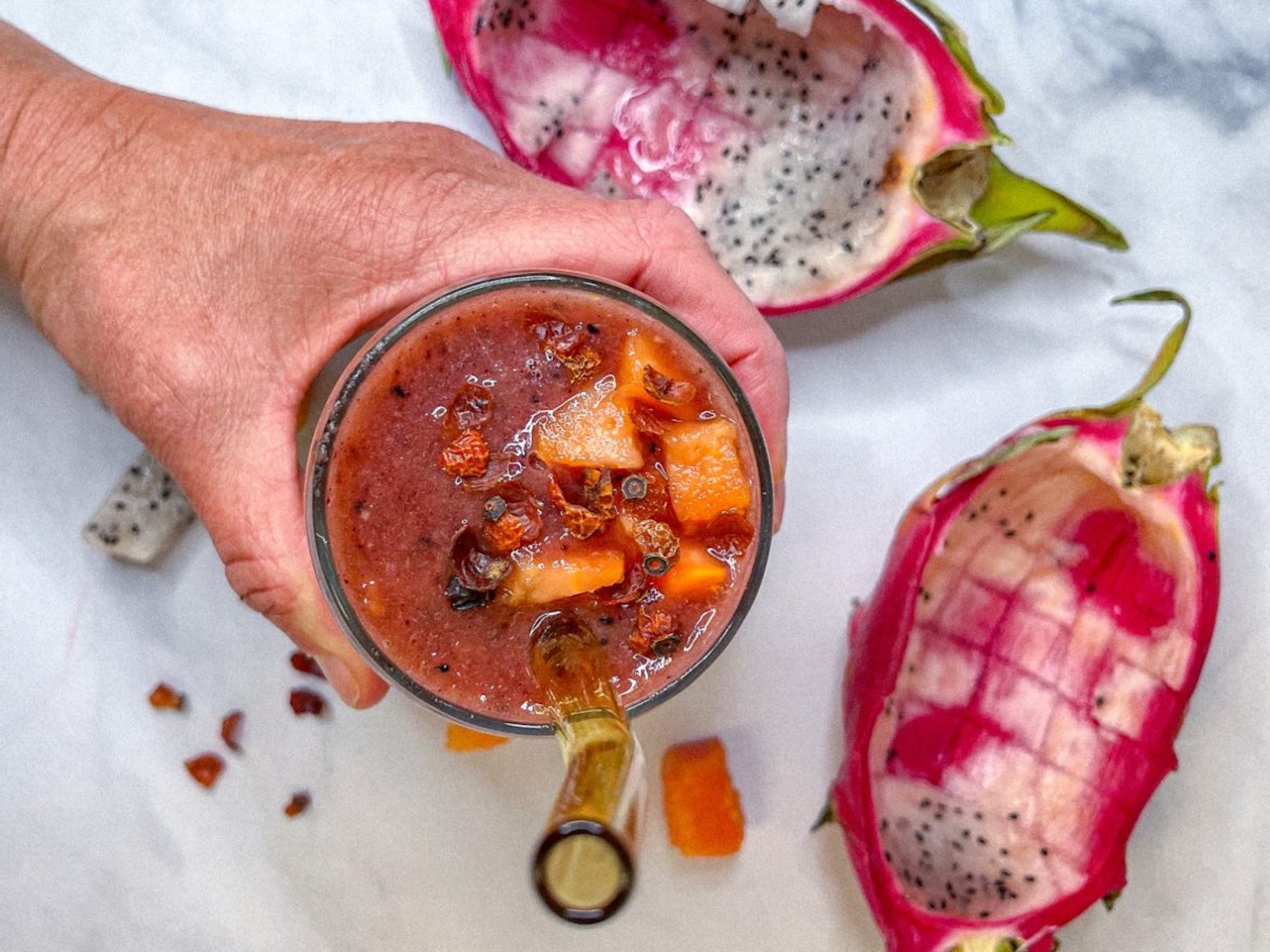 Immune-Boosting Papaya Dragonfruit Smoothie - The Paleo Diet®