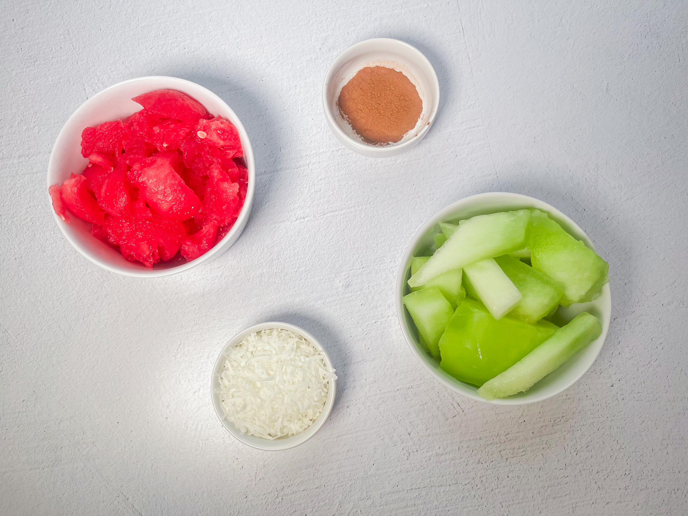 Frozen soiced melon bites ingredients