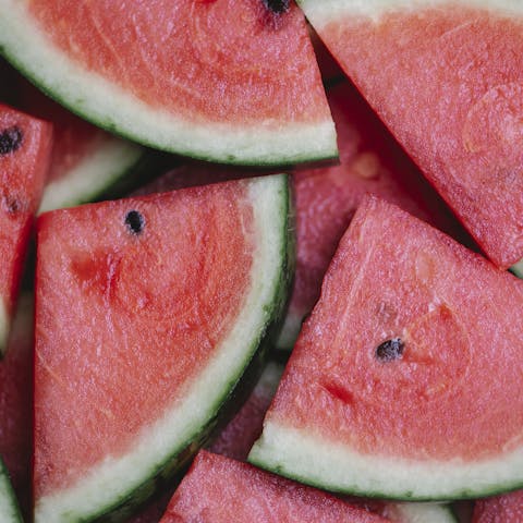 Pieces of fresh juicy watermelon