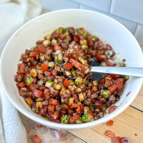 mediterranean salad finished