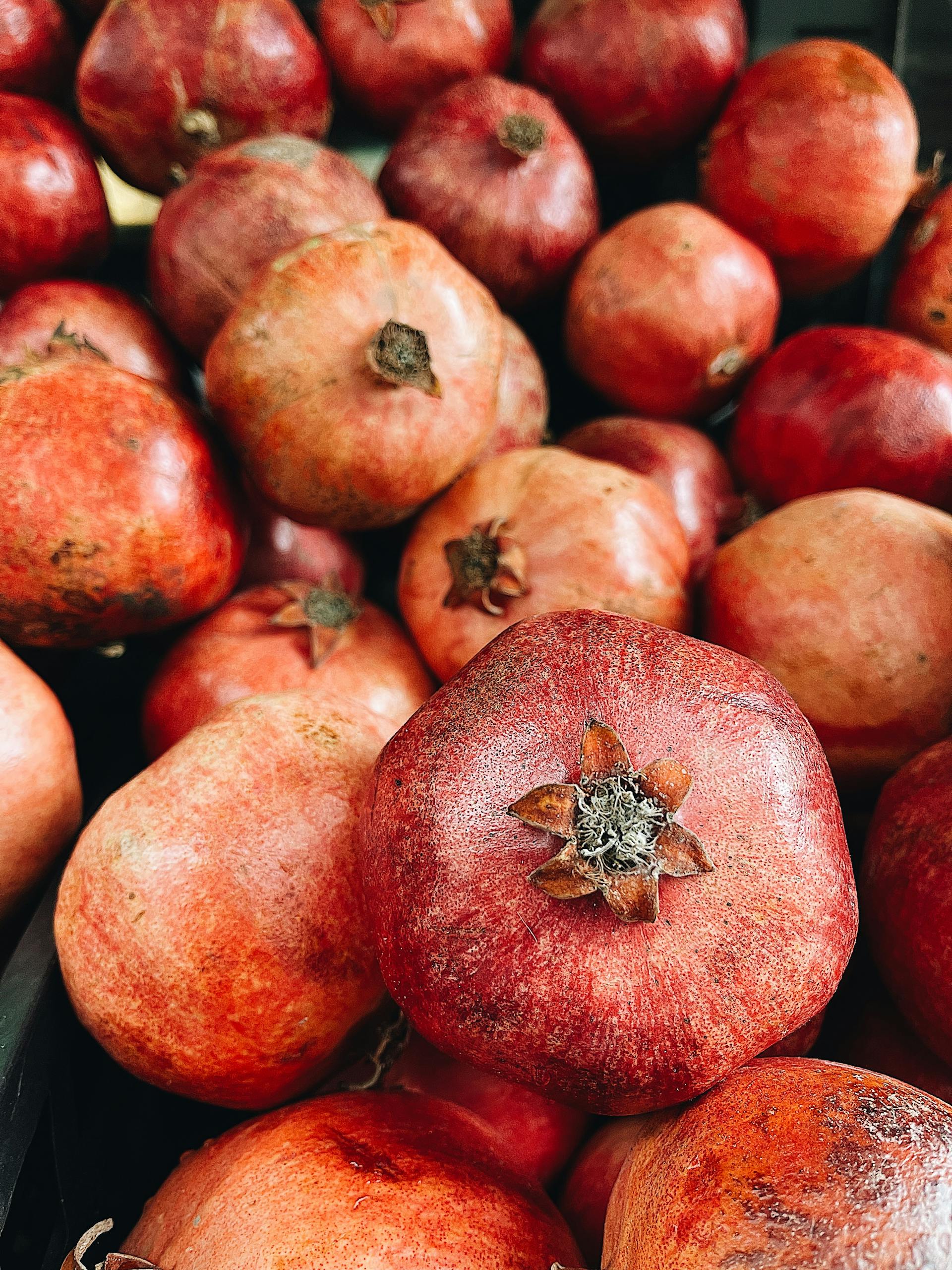 Pomegranates close-up