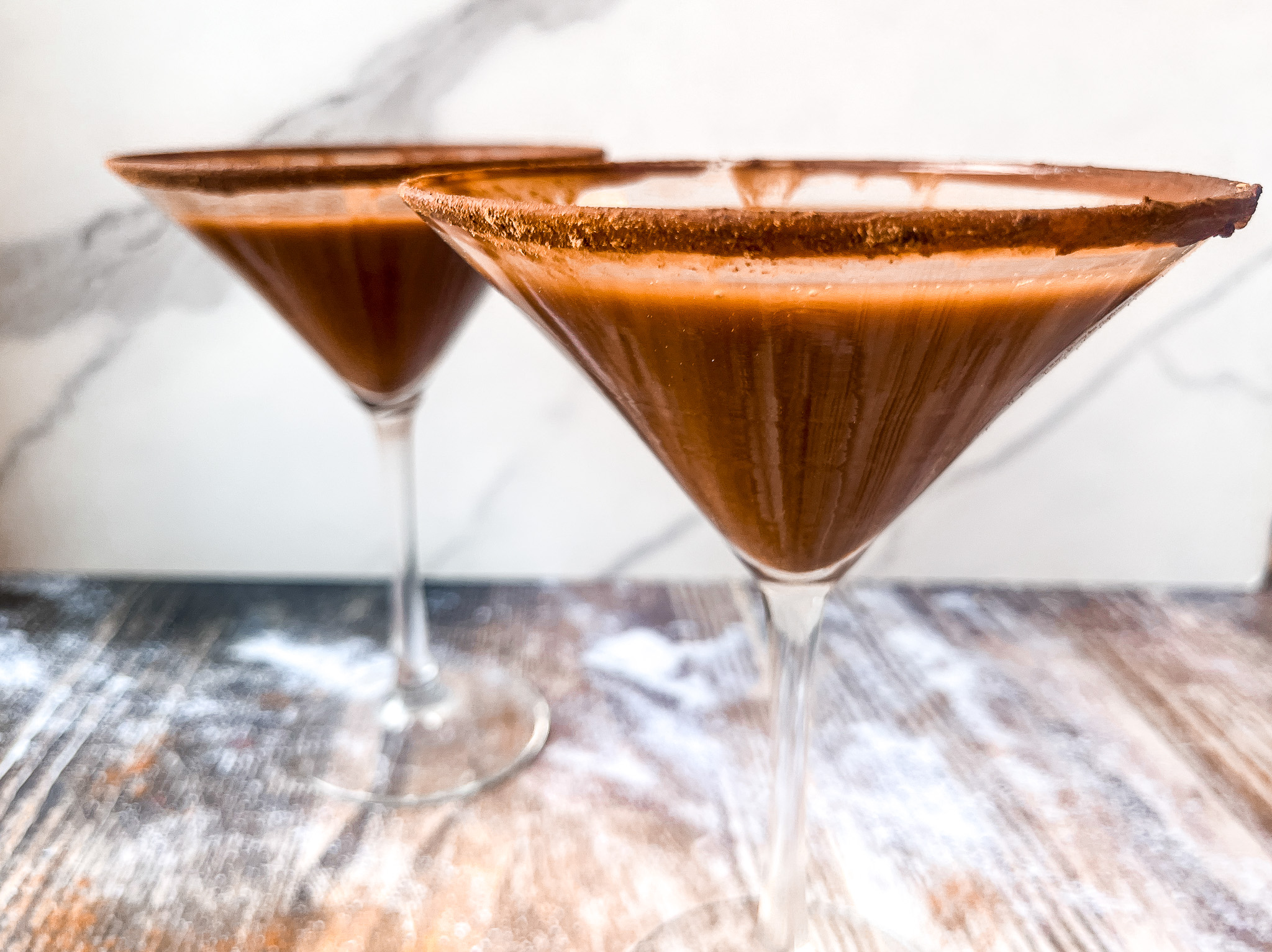 Two Cacao Martinis finished. 