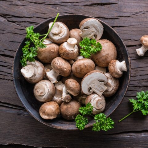 Mushrooms in a bowl