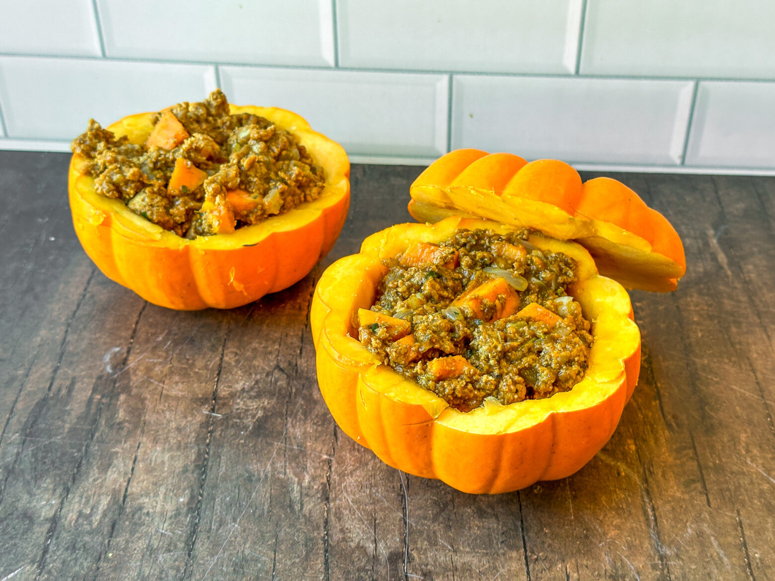 Pumpkin power bowls finished.