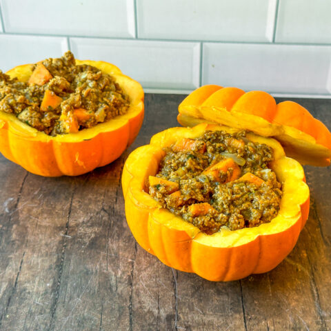 Pumpkin power bowls finished.