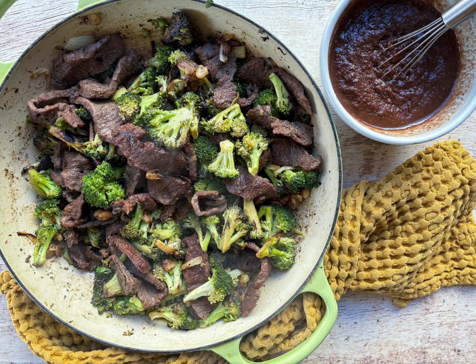 Beef and broccoli with sauce on the side PT2.