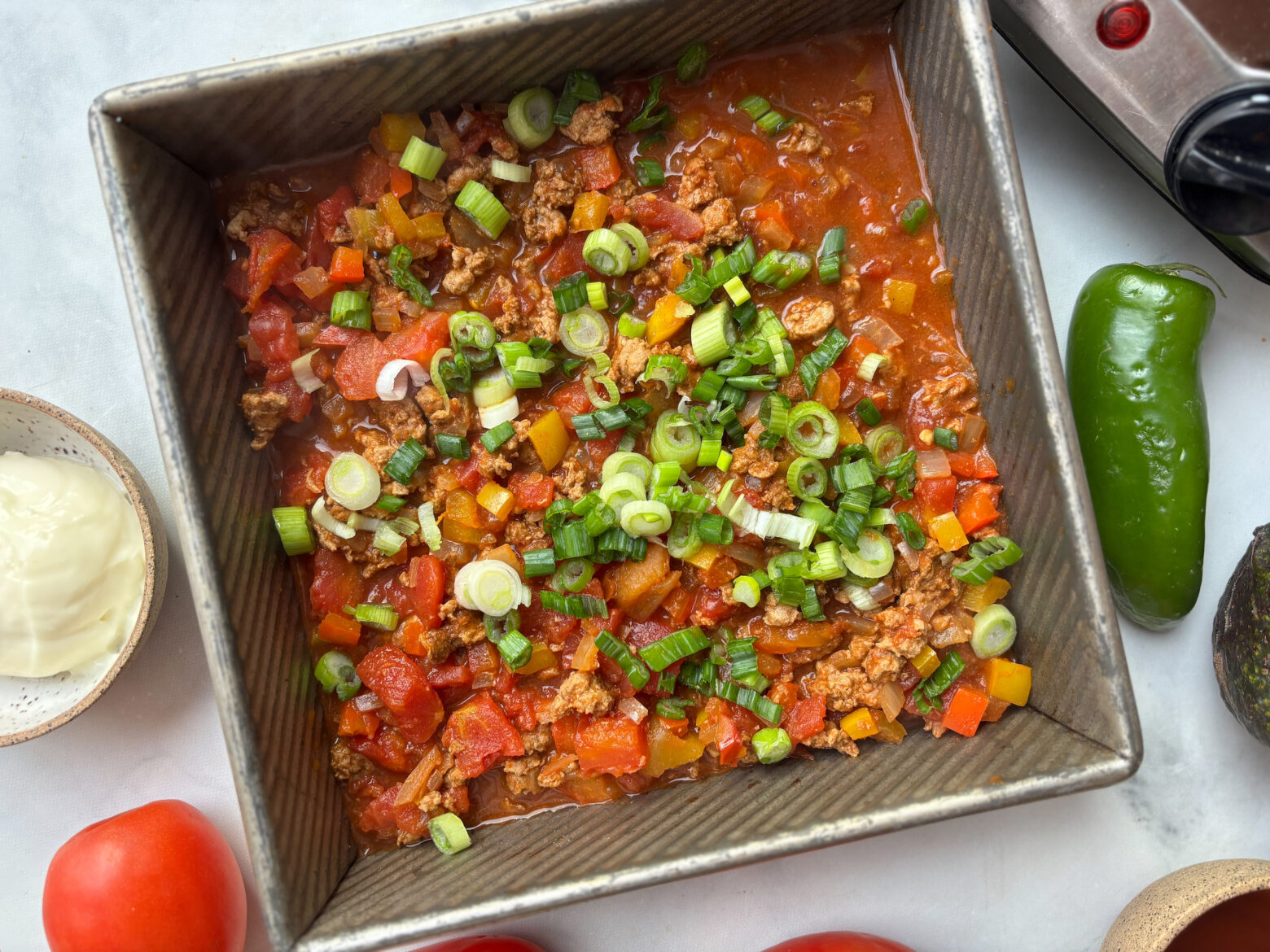 First layer of the 5 layer dip.